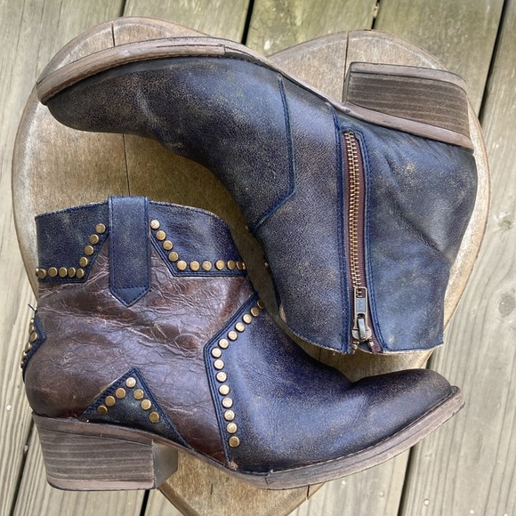 Circle G By Corral Studded Star Inlay Booties Women's Size 10.5 - Picture 10 of 12